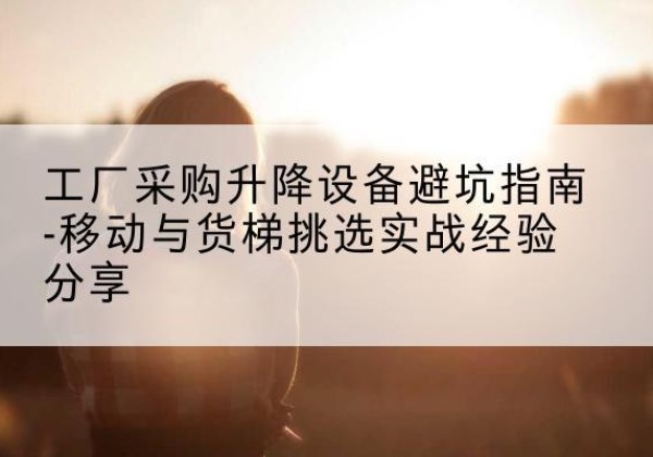 海原移动式升降机怎么选-工厂采购升降设备避坑指南-移动与货梯挑选实战经验分享